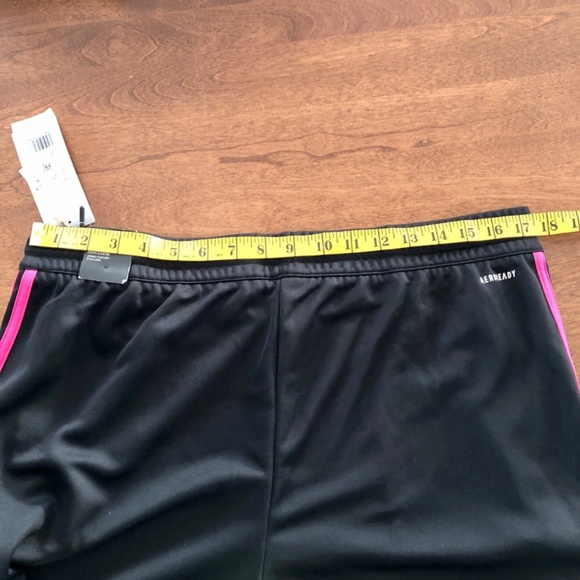 ADIDAS Womens Black & Pink Magenta, Sereno AEROREADY Track Pants, Size 1XL, New - Picture 9 of 16